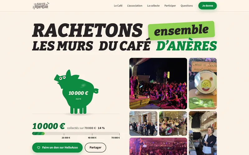 Page d'accueil du site Les Ami·e·s du Bonheur